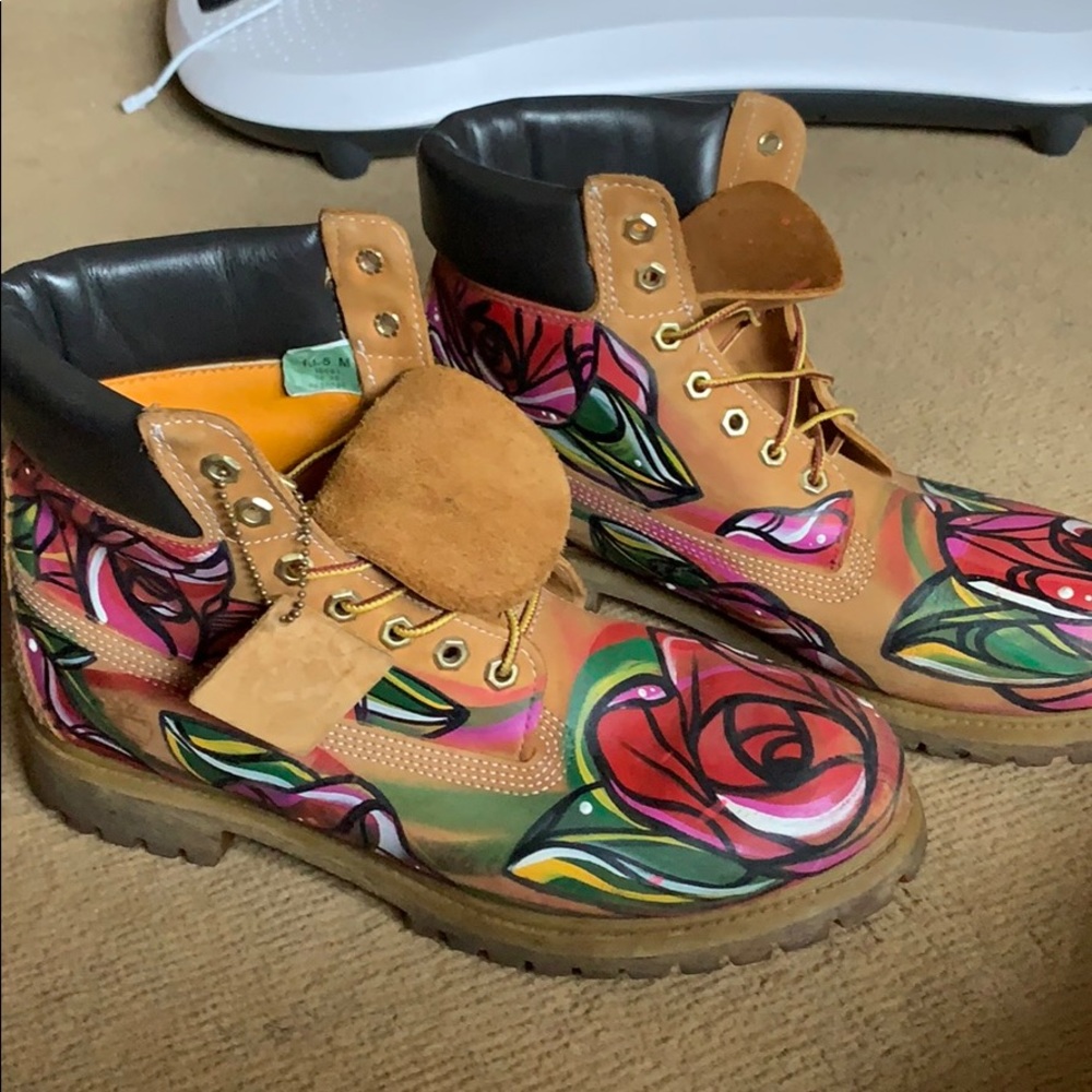 Custom Painted Timberland boots